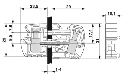 穿墙端子-UW 10/S