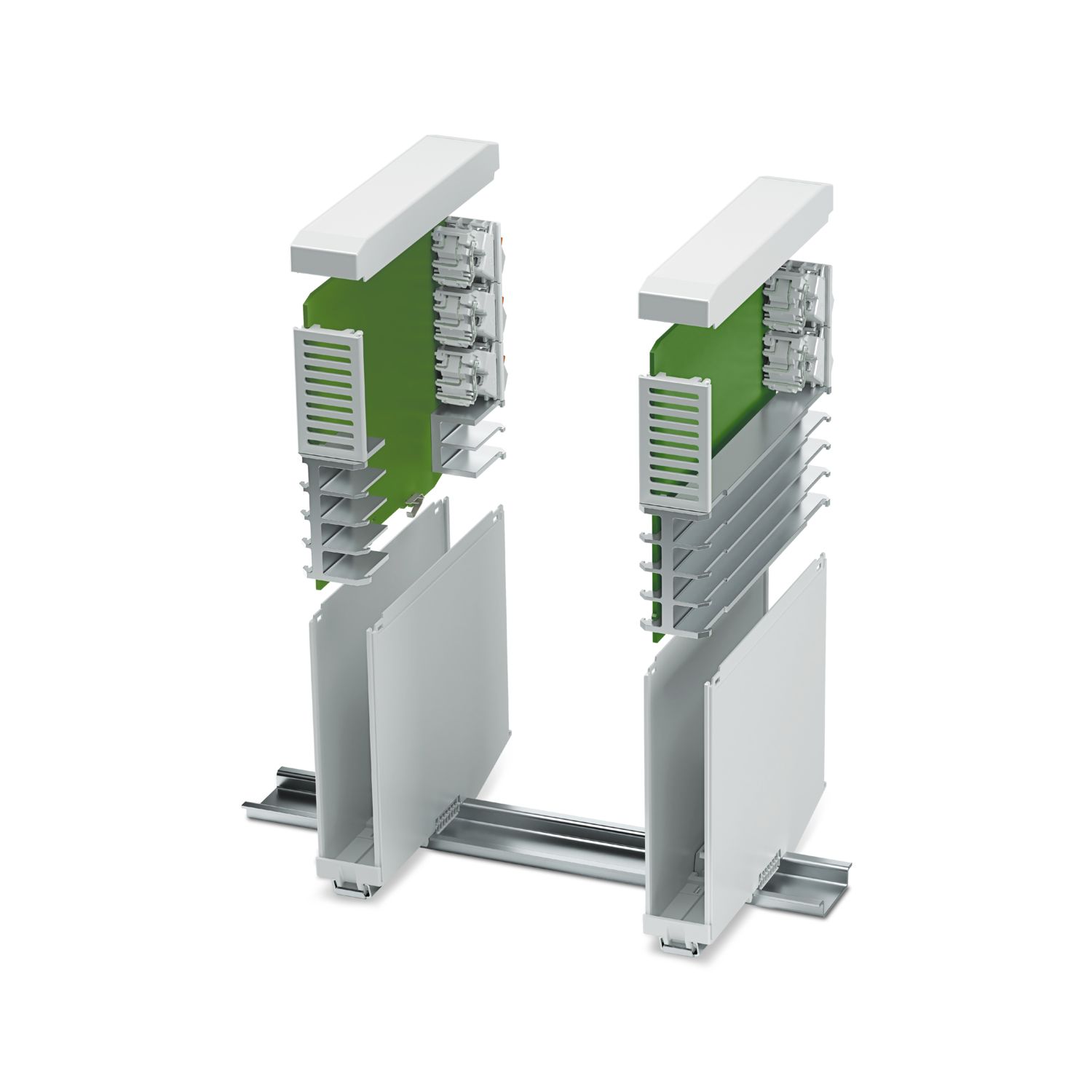 ICS25-B100X98-V-7035 - Mounting base housing - 2203881 ICS25-B100X98-V-7035 - Mounting base housing - 2203881