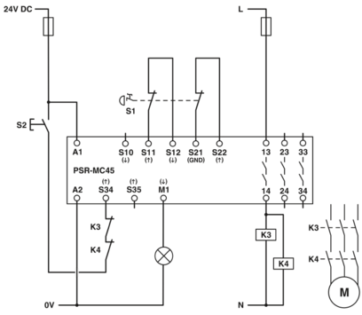 安全继电器-PSR-MC45-3NO-1DO-24DC-SP