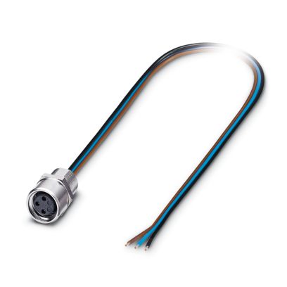 SACC-E-M 8FS-3CON-M8/0,5 - Device connector front mounting (1500350)