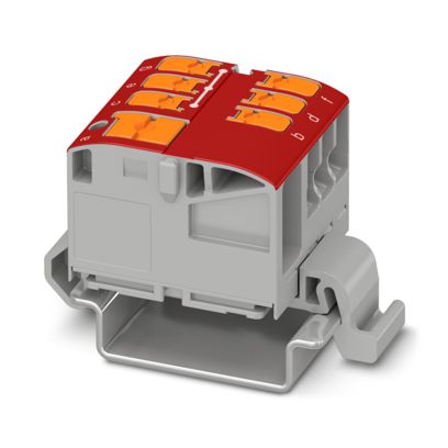 PTVFIX 6/6X2,5-NS35A RD - Verteilerblock