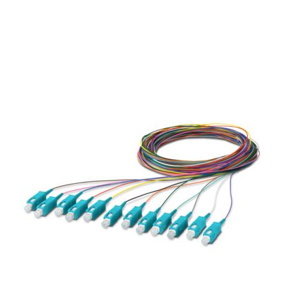 FOC-PT9:SC-OM3/2.5 - LWL-Pigtailset mit 12 Pigtails