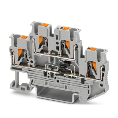 PTTB 2,5-2DIO/UR-O/UR-UL - Bauelementreihenklemme