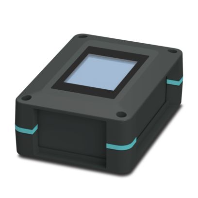 UCS 125-87-F-GD-D2,4-TRG 9005 - Universalgehäuse mit Touchdisplay