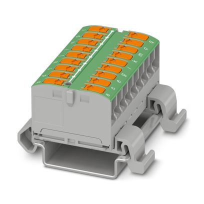 PTVFIX 18X2,5-NS35A GN - Verteilerblock