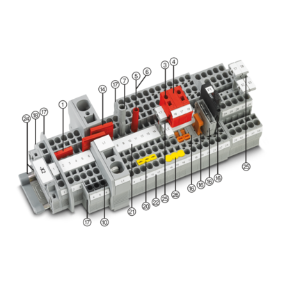 直通式接线端子-ST 2,5 BU