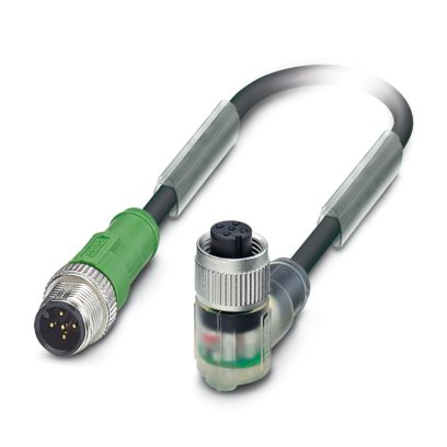 SAC-5P-M12MS/0,3-PVC/M12FR-3L - Sensor-/Aktor-Kabel