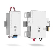DIN 導軌上的兩個 TRIO 電池模組