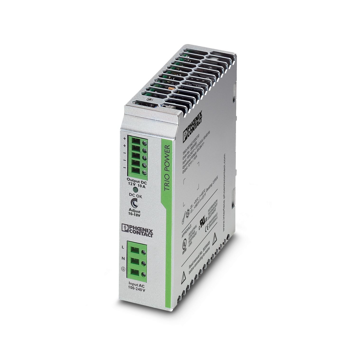 TRIO-PS/1AC/12DC/10 - Power supply unit - 2866488 | Phoenix TRIO-PS/1AC/12DC/10 - Power supply unit - 2866488 | Phoenix