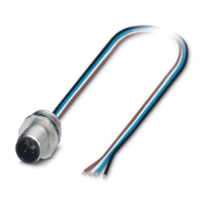 设备连接器 板前安装-SACC-E-M12MS-4CON-PG9/0,5 PO