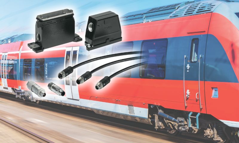 Connectors for use in rail vehicles