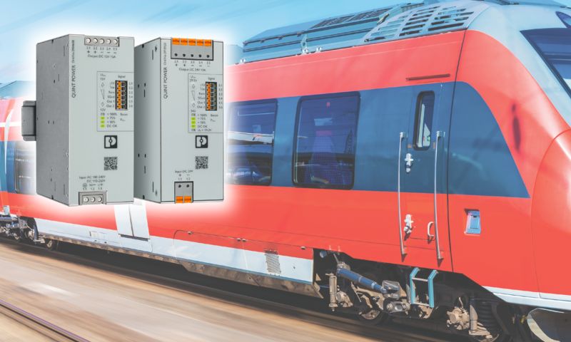 Power supplies, device protection, and relays for rail vehicles