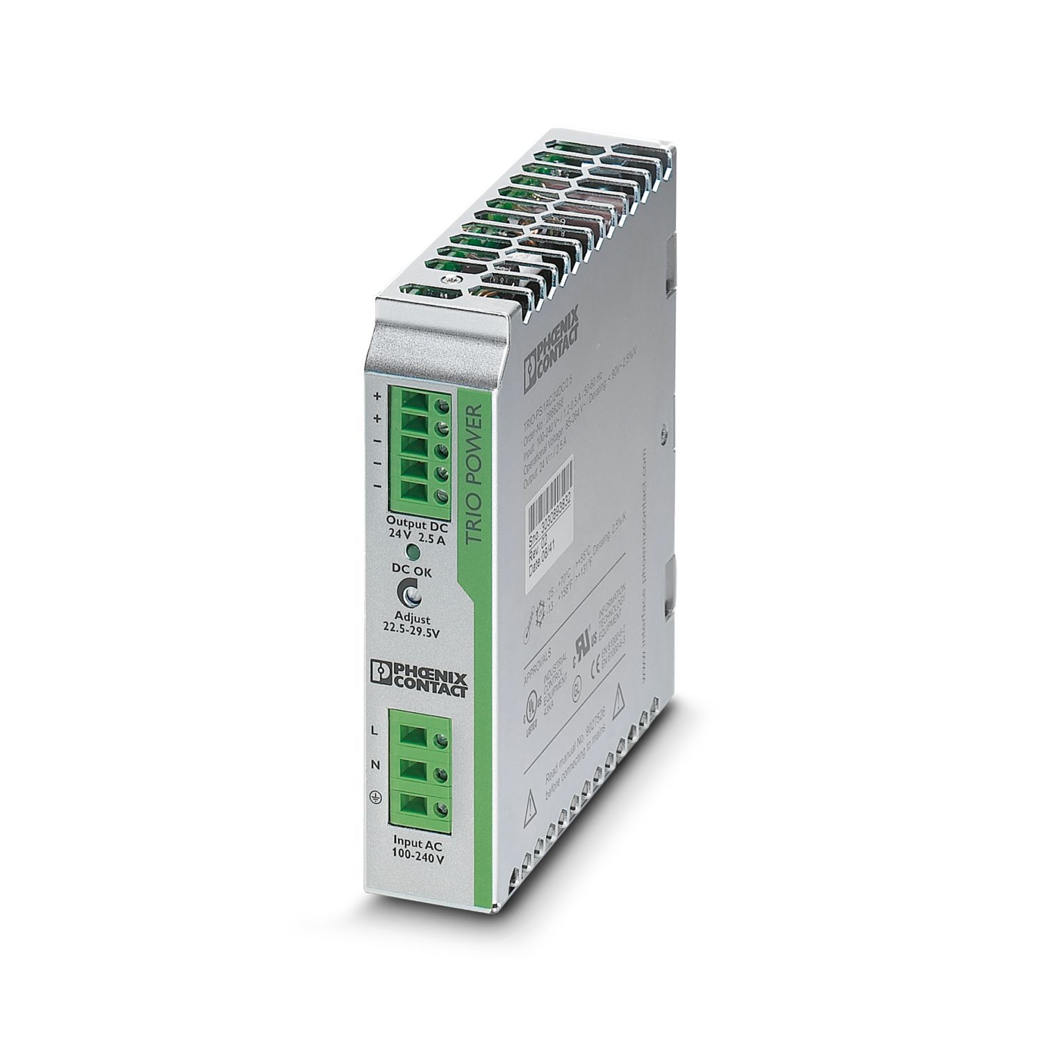 TRIO-PS/1AC/24DC/ 2.5 - Power supply unit - 2866268 | Phoenix Contact