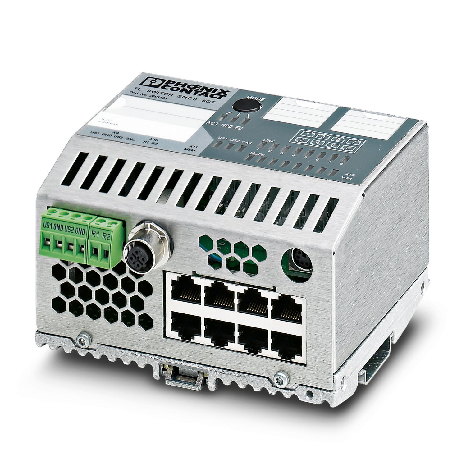 FL SWITCH SMCS 8TX-PN - Industrial Ethernet Switch - 2989103 | Phoenix  Contact