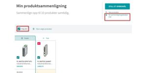 Sammenligningsdetaljer