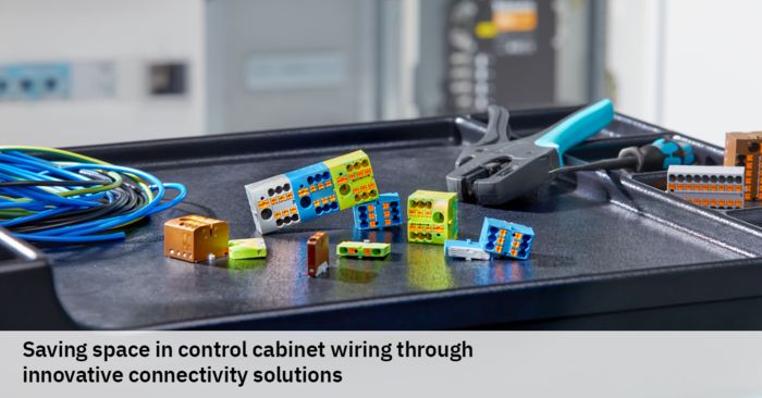 Saving space in control cabinet wiring through innovative connectivity solutions