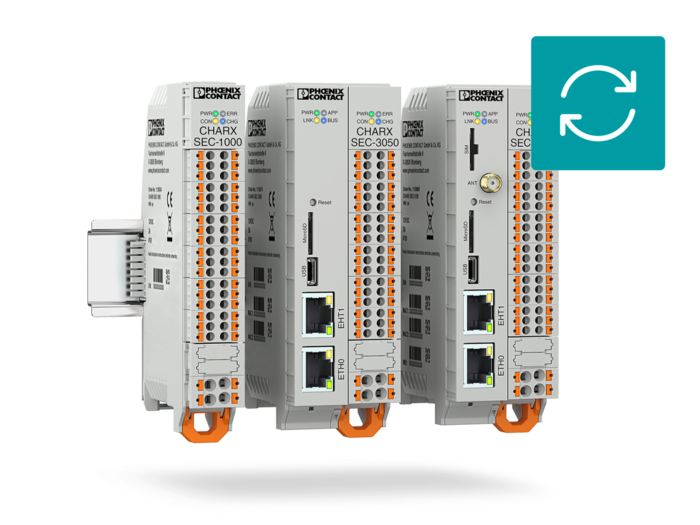 Software update for CHARX&nbsp;control&nbsp;modular AC charging controllers
