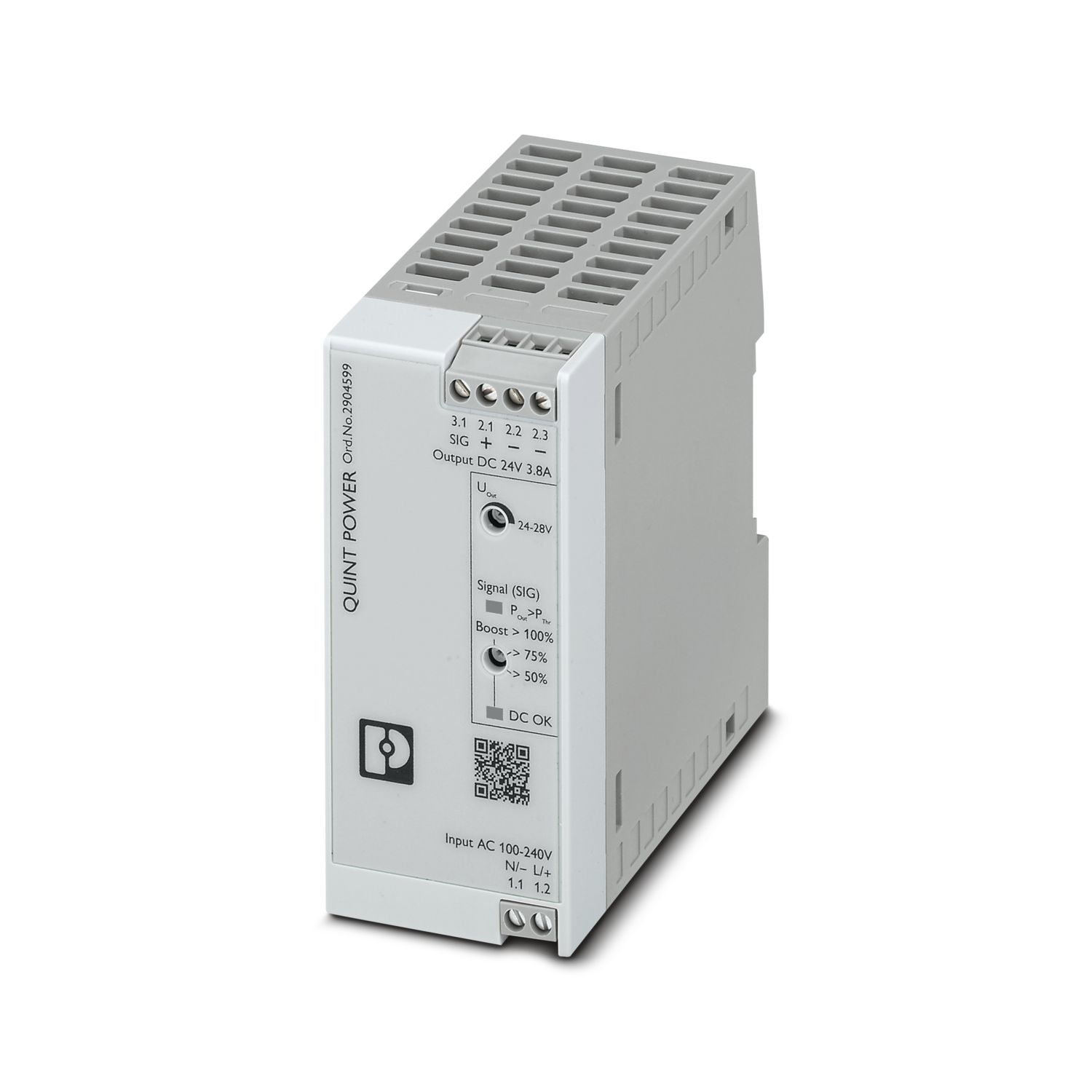 QUINT4-PS/1AC/24DC/3.8/SC - Power supply unit - 2904599 QUINT4-PS/1AC/24DC/3.8/SC - Power supply unit - 2904599