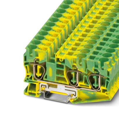 ST 10-TWIN-PE - Zugfeder-Schutzleiterklemme