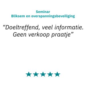 Review Seminar Bliksem en overspanningsbeveiliging