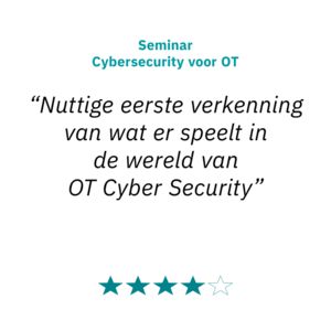 Review Seminar Cybersecurity voor OT