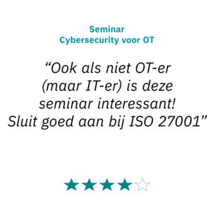 Review Seminar Cybersecurity voor OT