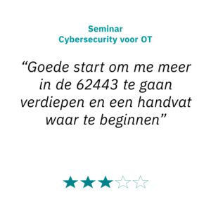 Review Seminar Cybersecurity voor OT