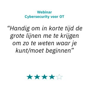 Review Webinar Cybersecurity voor OT