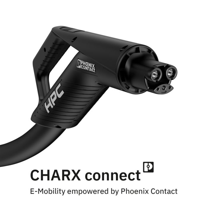 CHARX connect professional NACS charging cables for DC charging with 500 A