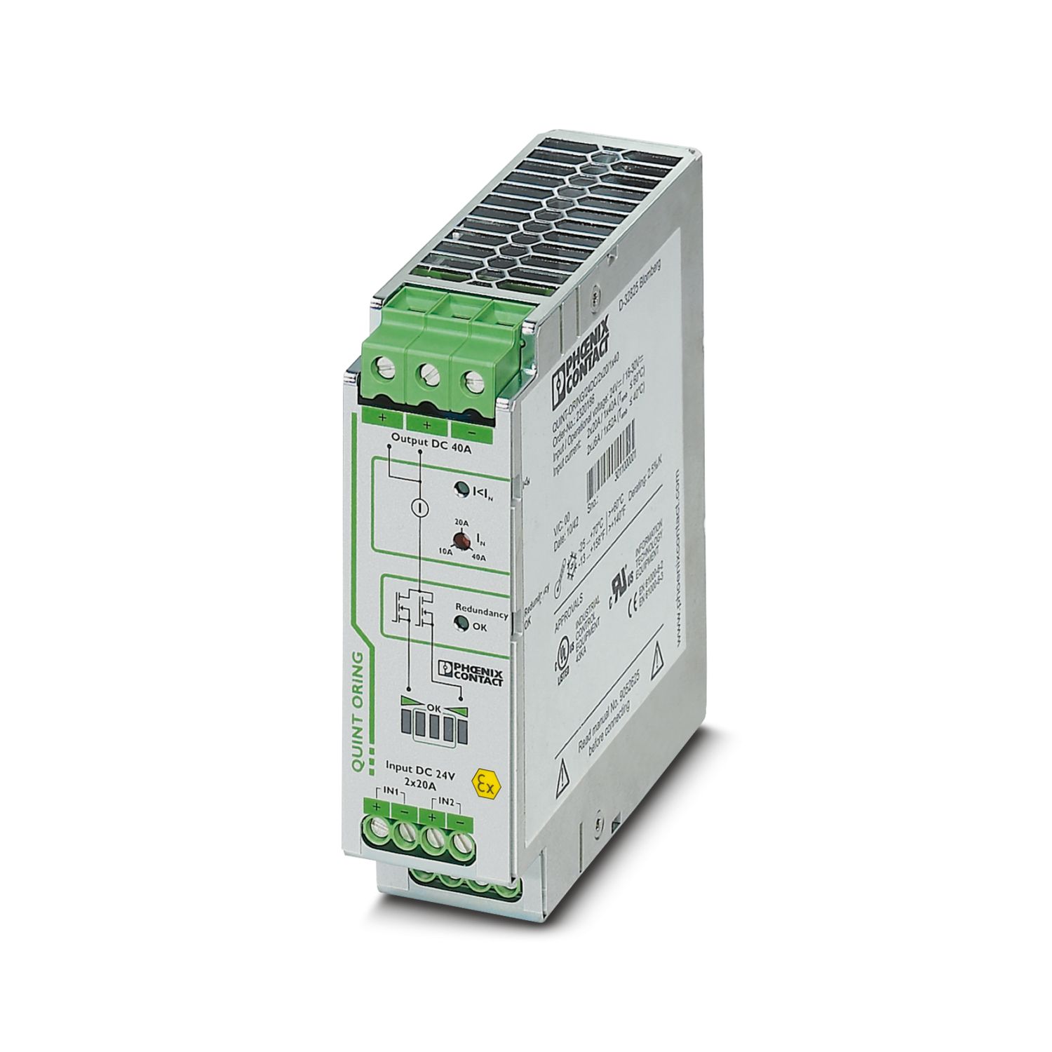 QUINT-PS/3AC/24DC/20 - Power supply - 2866792 | Phoenix Contact QUINT-PS/3AC/24DC/20 - Power supply - 2866792 | Phoenix Contact