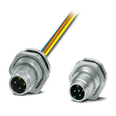 Embases M12 Push-Pull en une partie