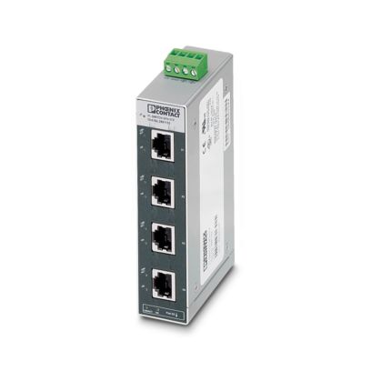2891453, Phoenix Contact Ethernet Switch, RJ45 Ports 4, Fibre Ports 1ST,  100Mbps, Unmanaged