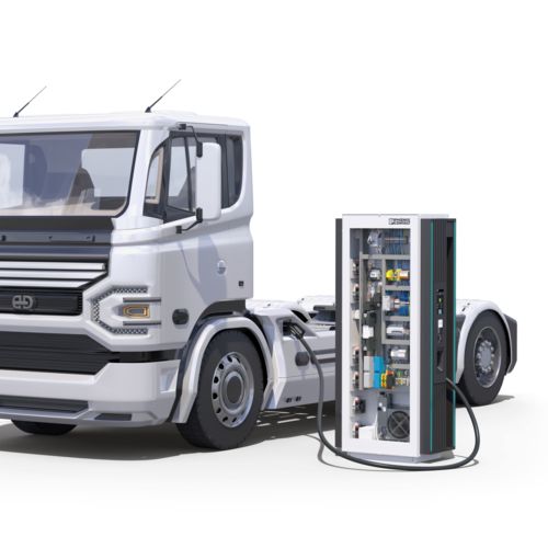 Cargador HPC con camión