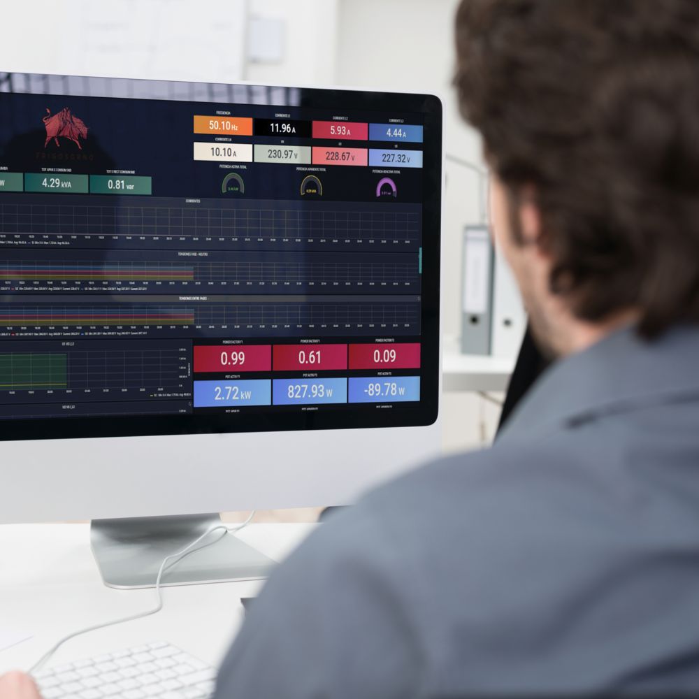 Dashboard IIoT framework MLnext with digitalized data
