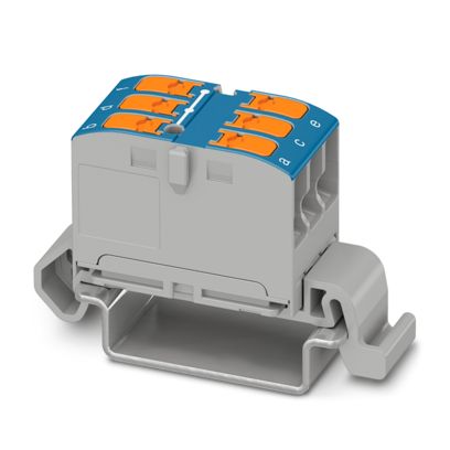 PTVFIX 6X2,5-NS35A BU - Verteilerblock