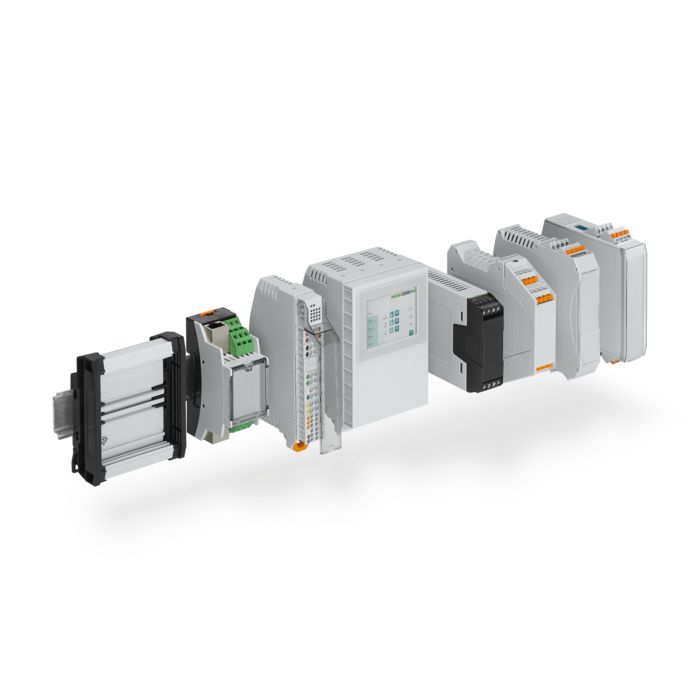DIN rail housings