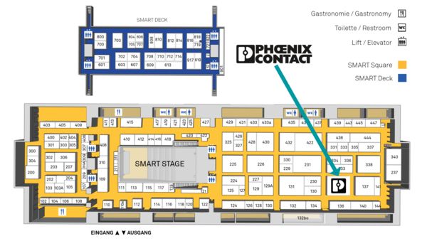 Hallenplan der SMART Automation Linz 2025