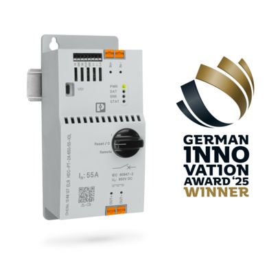 CONTACTRON ELR HDC on the DIN rail