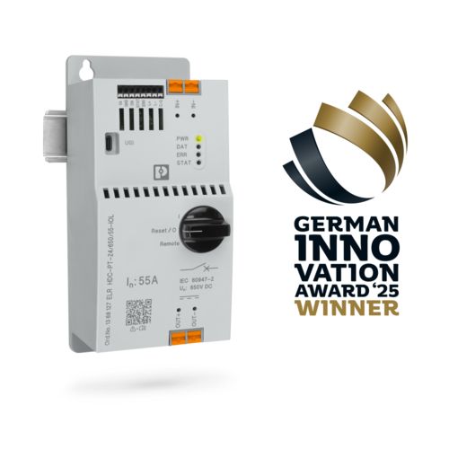 Contactron ELR HDC mit dem German Innovation Award Logo
