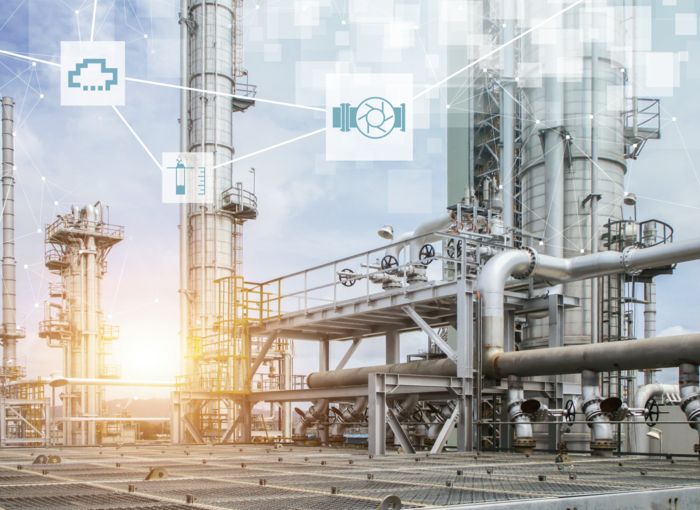 Visualisation d'un flux de données continu dans une installation de l'industrie des process