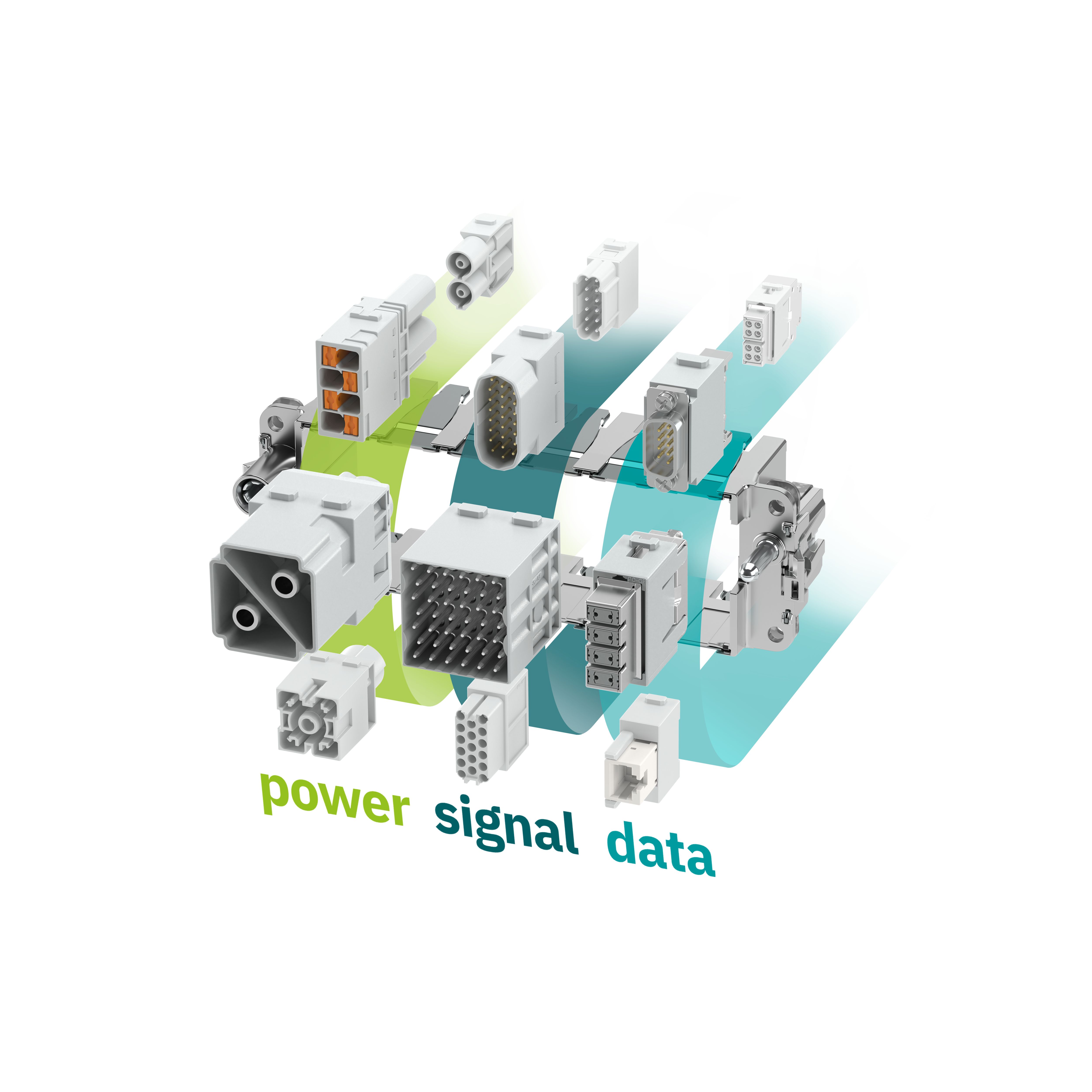 Power, signal, and data modules can be easily integrated.