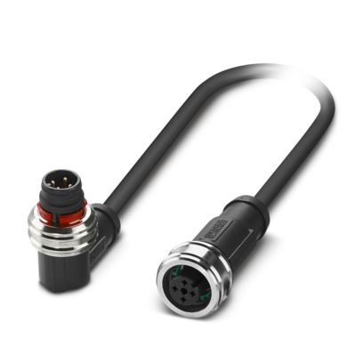 SAC-4P-P12MR/ 0,6-PUR/P12FS - Sensor-/Aktor-Kabel