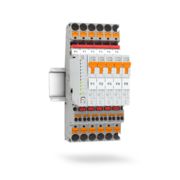 Interruttori di protezione di sistema PTCB&nbsp;TM con controllo corrente componibile su guida DIN