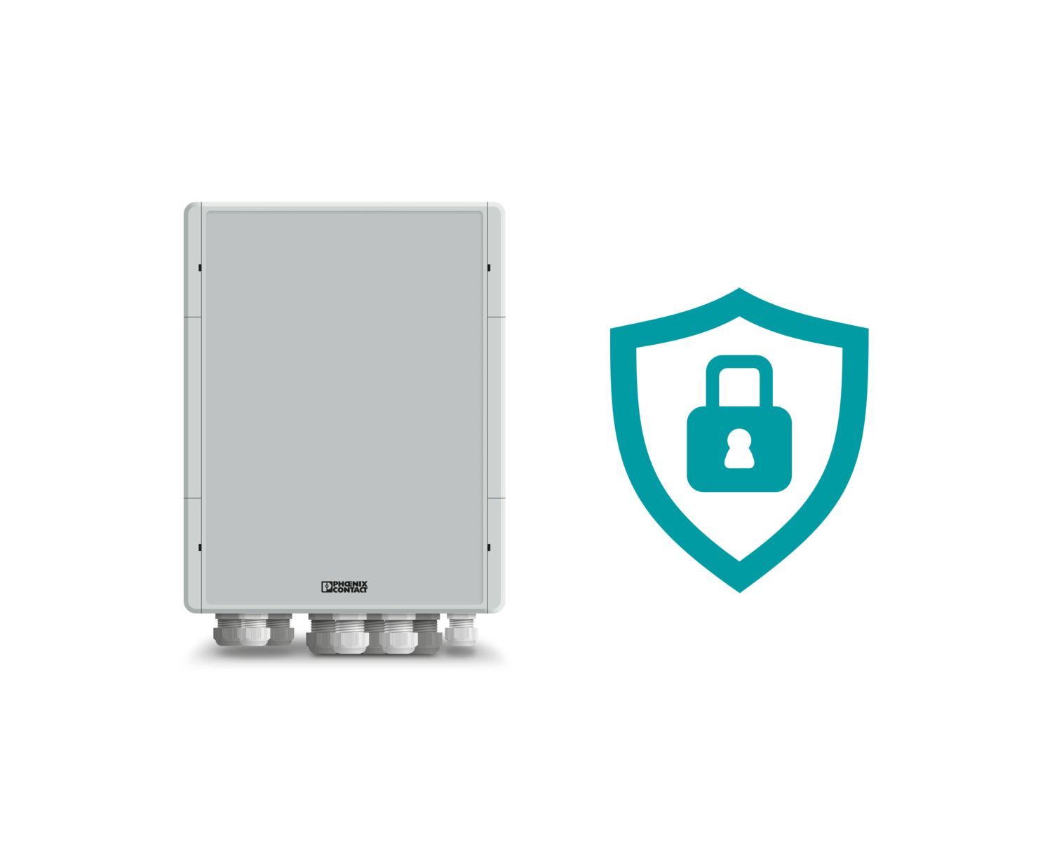 Smart&nbsp;Ethernet&nbsp;Box with security shield