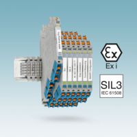 A product photo of a MINI Analog Pro with EX i and SIL 3 logos