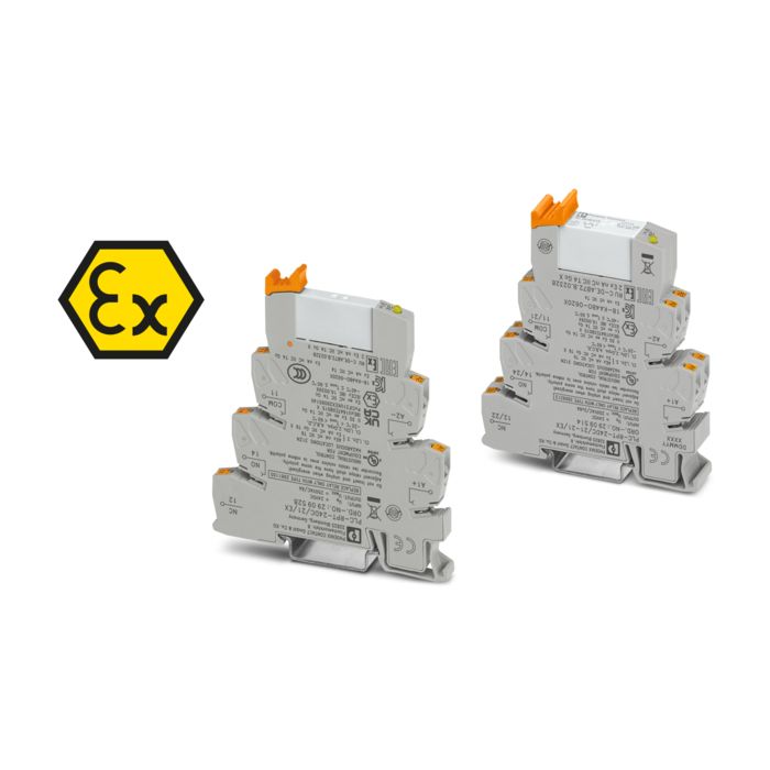 Relay modules for the Ex area with Ex logo