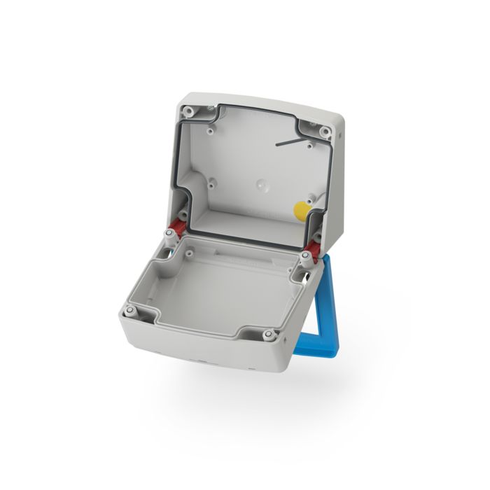 Caja vacía MCS abierta