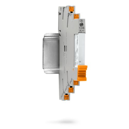 PLC-INTERFACE con fusibile elettronico su guida DIN