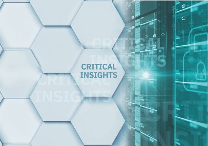 Grafica con scritta "critical insights"