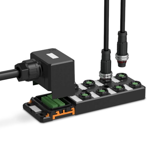 Scatola di distribuzione M12 Push-Pull con connessione a innesto
